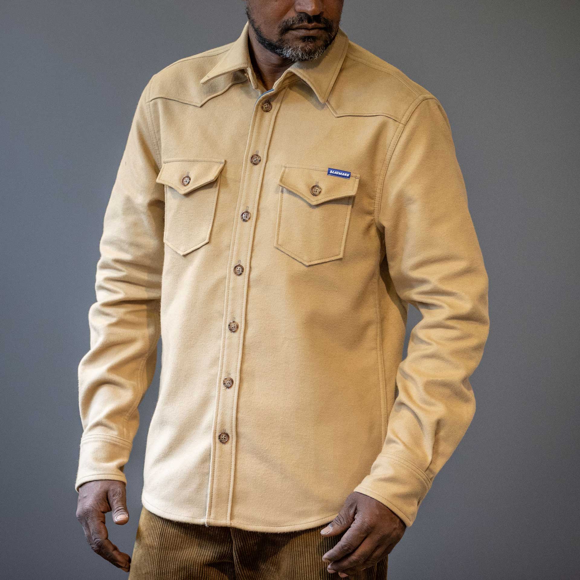 Blaumann JeanspantsStraight shirt Moleskin BeigeShirtBritish Parts Lucerne
