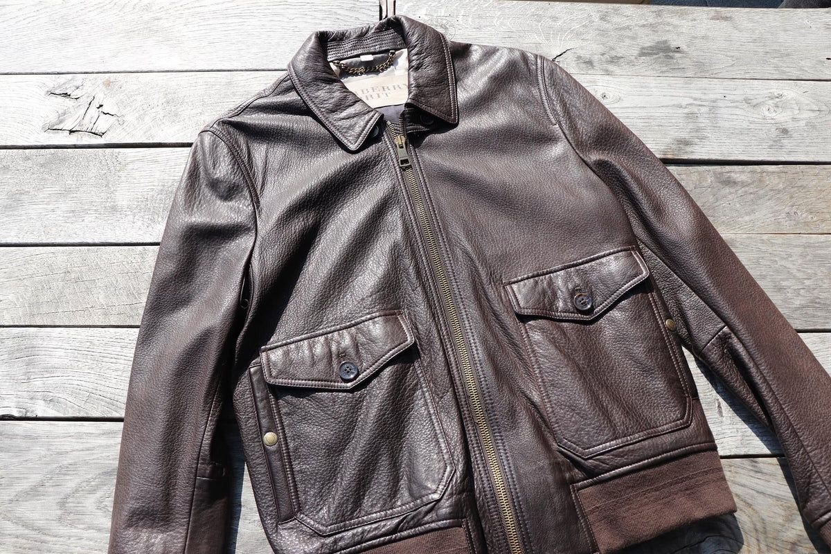 BurberryBurberry leather jacket in brown - 2nd HandLeather jacketBritish Parts Lucerne