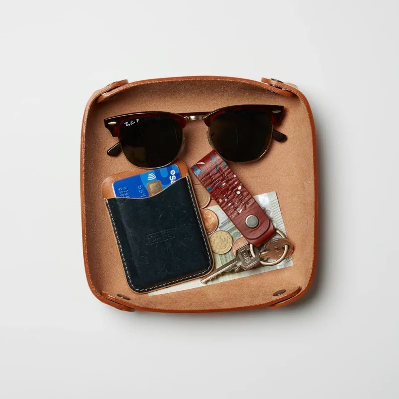 Cafe LeatherLeather Valet Tray RoastedPurseBritish Parts Lucerne
