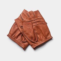 Cafe LeatherTriton car gloves fingerless in brownCar glovesBritish Parts Lucerne