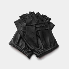 Cafe LeatherTriton car gloves fingerless in blackCar glovesBritish Parts Lucerne