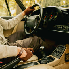 Cafe LeatherTriton Car Gloves Suede Nubuck in Black CoffeeCar GlovesBritish Parts Lucerne