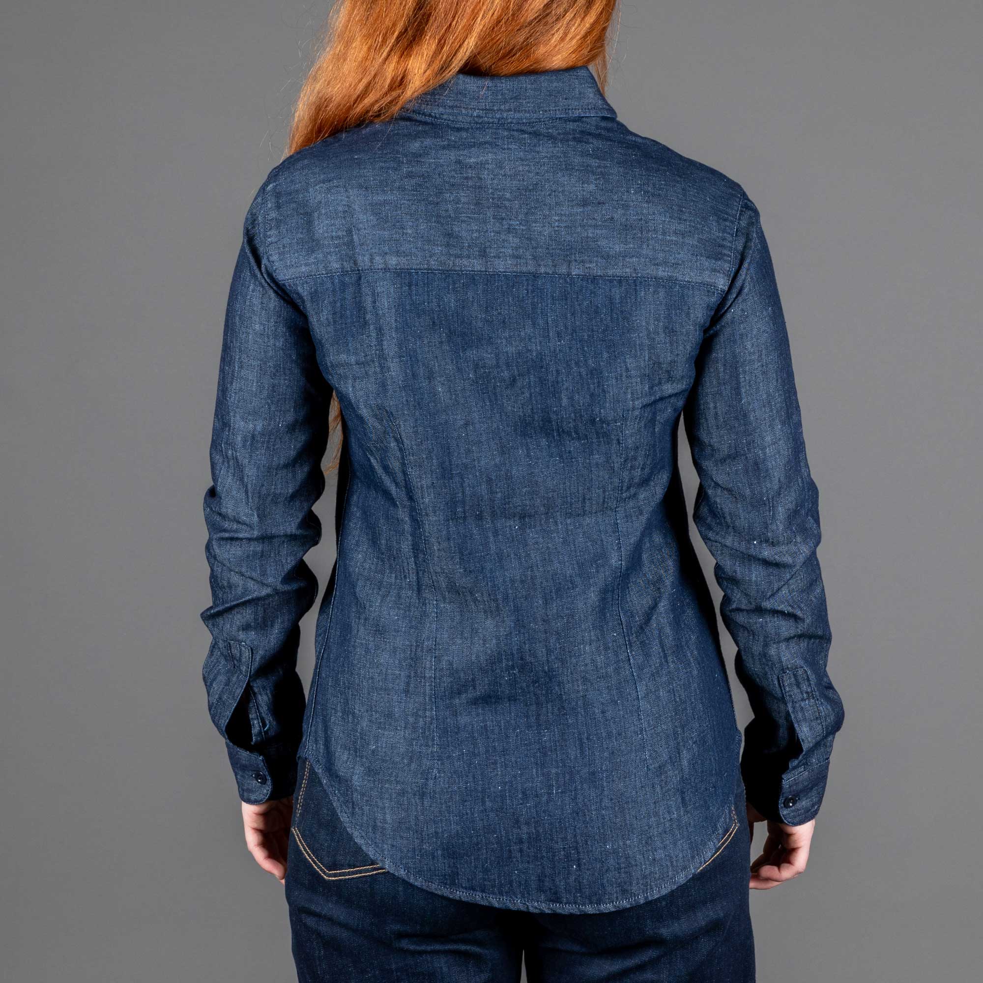 Captain Santors Women's Blouse 8802 CG320 Lino Denim Blouse British Parts Luzern