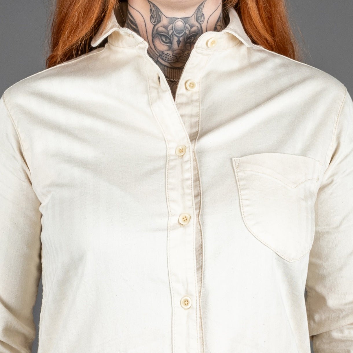 Captain Santors Women's Blouse 8802 CG413 White Cotton Blouse British Parts Luzern