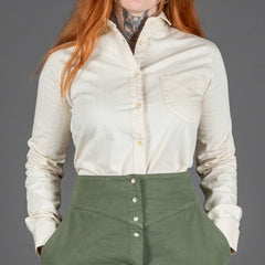 Captain Santors Women's Blouse 8802 CG413 White Cotton Blouse British Parts Luzern