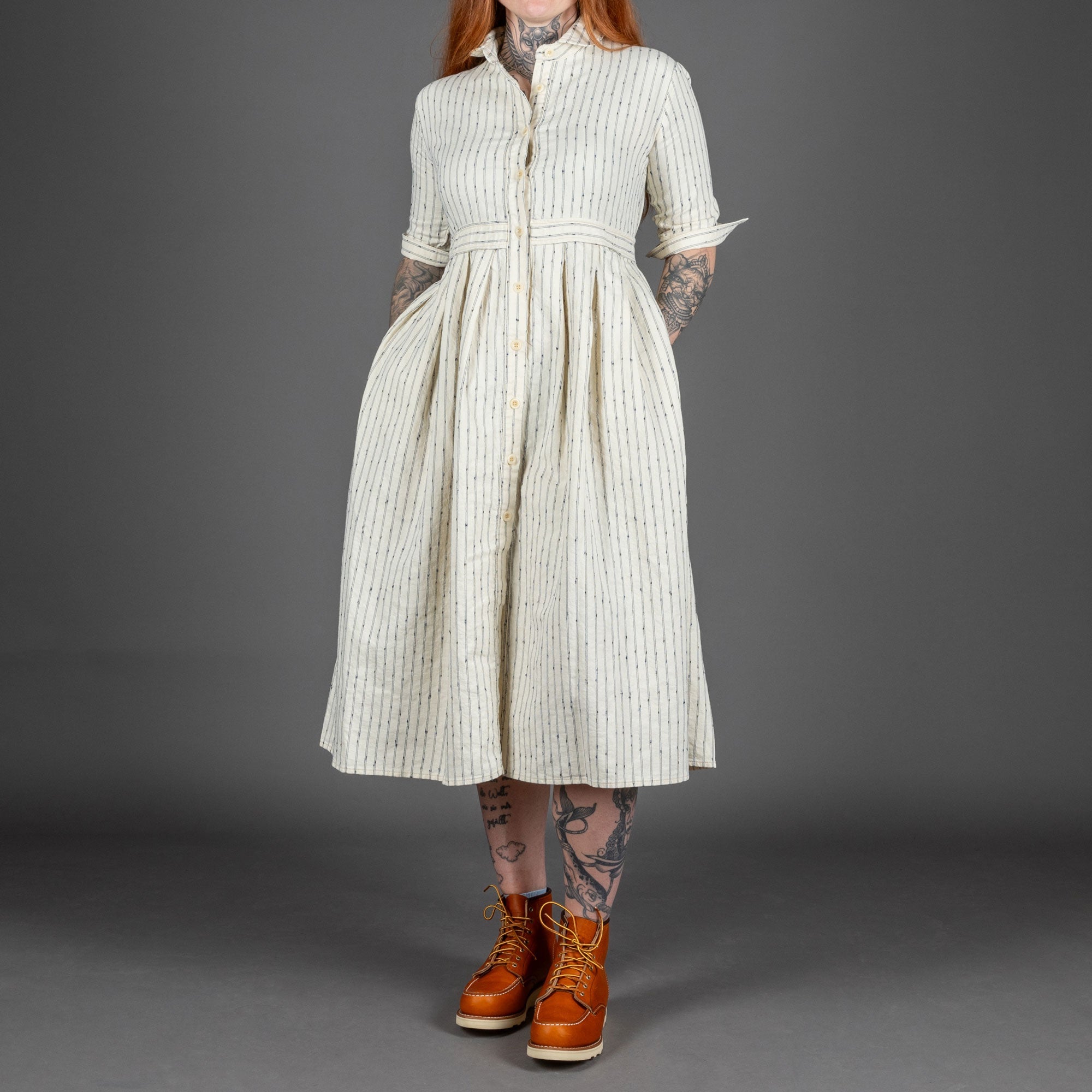 Captain SantorsDress 1106 CLK 07 White StripesDressBritish Parts Lucerne