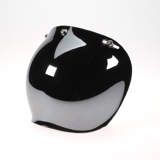 Davida Bubble visor universal with snap fasteners Chrome Helmet accessories British Parts Luzern