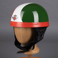 DavidaClassic Helmet Black Red White GreenHelmetBritish Parts Lucerne