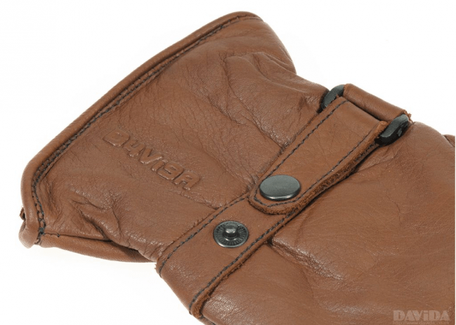 DavidaShorty leather gloves in brownGlovesBritish Parts Lucerne