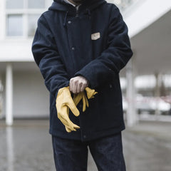 Rascal Handschuhe aus Hirschleder in Gelb