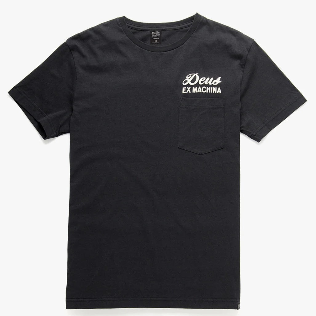 Deus Ex MachinaBiarritz Address Pocket T-Shirt blackT-ShirtBritish Parts Lucerne