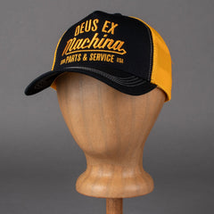 Deus Ex MachinaOverbite Trucker Cap Mechanic BlackCapBritish Parts Lucerne