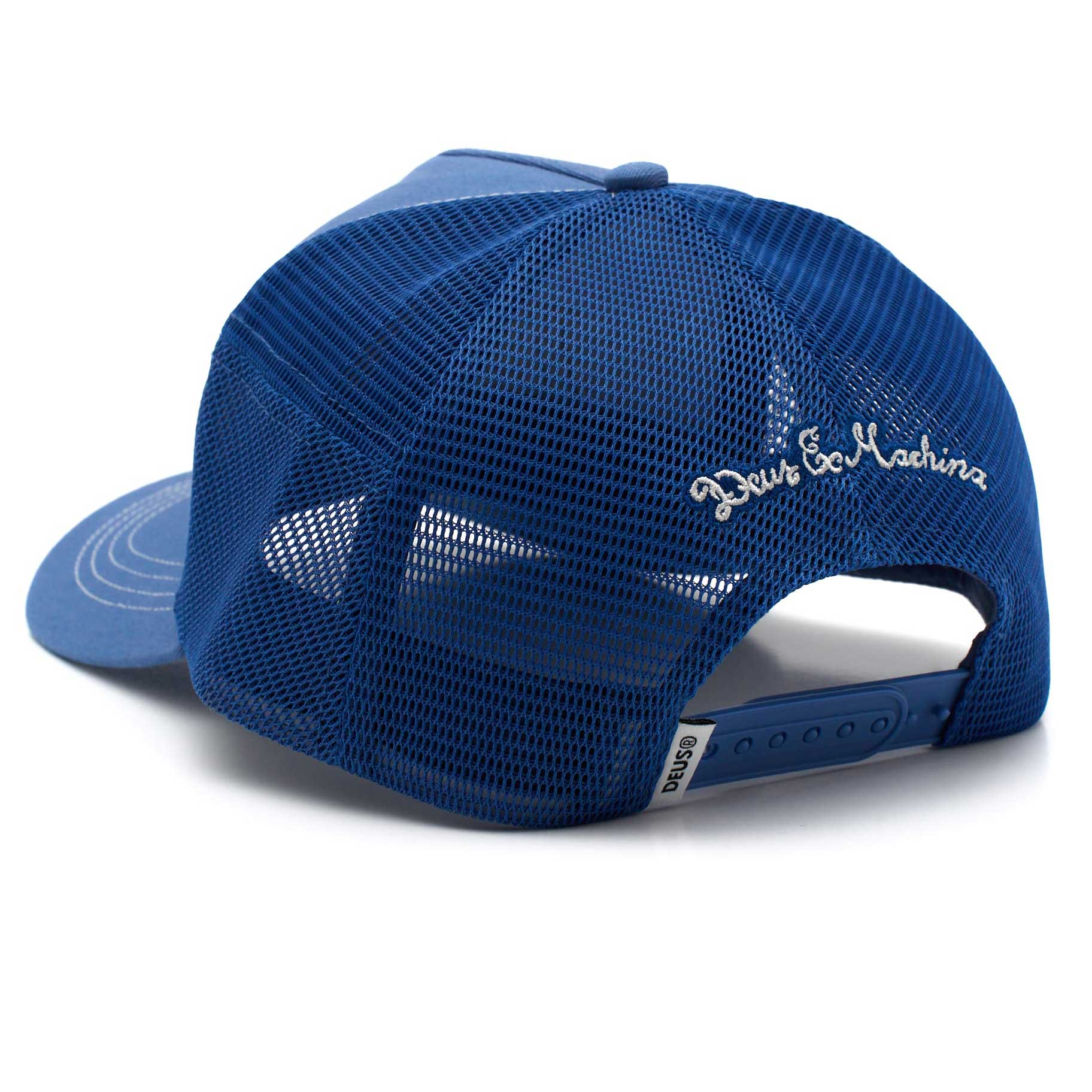 Deus Ex MachinaOverbite Trucker Cap Mechanic BlueCapBritish Parts Lucerne