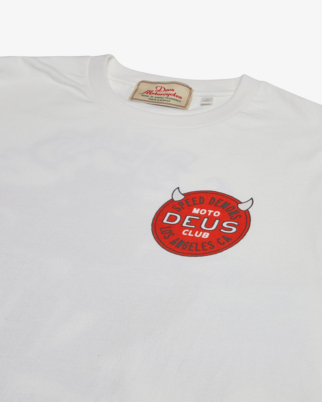 Deus Ex MachinaRiding Hot Longsleeve Shirt Vintage WhiteT-ShirtBritish Parts Lucerne