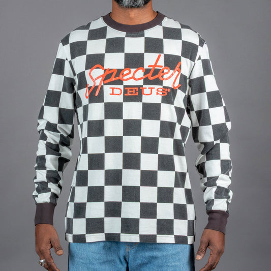 Deus Ex MachinaSpecter Longsleeve Tee Black WhiteT-ShirtBritish Parts Lucerne