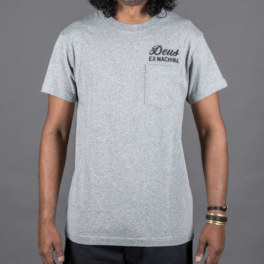 Deus Ex MachinaVenice Address Pocket T-Shirt gray mottledT-ShirtBritish Parts Lucerne