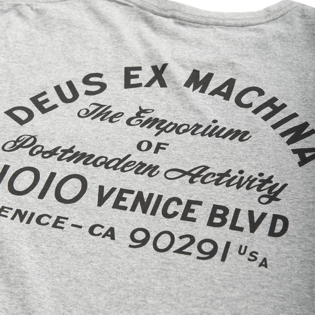 Deus Ex MachinaVenice Address Pocket T-Shirt gray mottledT-ShirtBritish Parts Lucerne