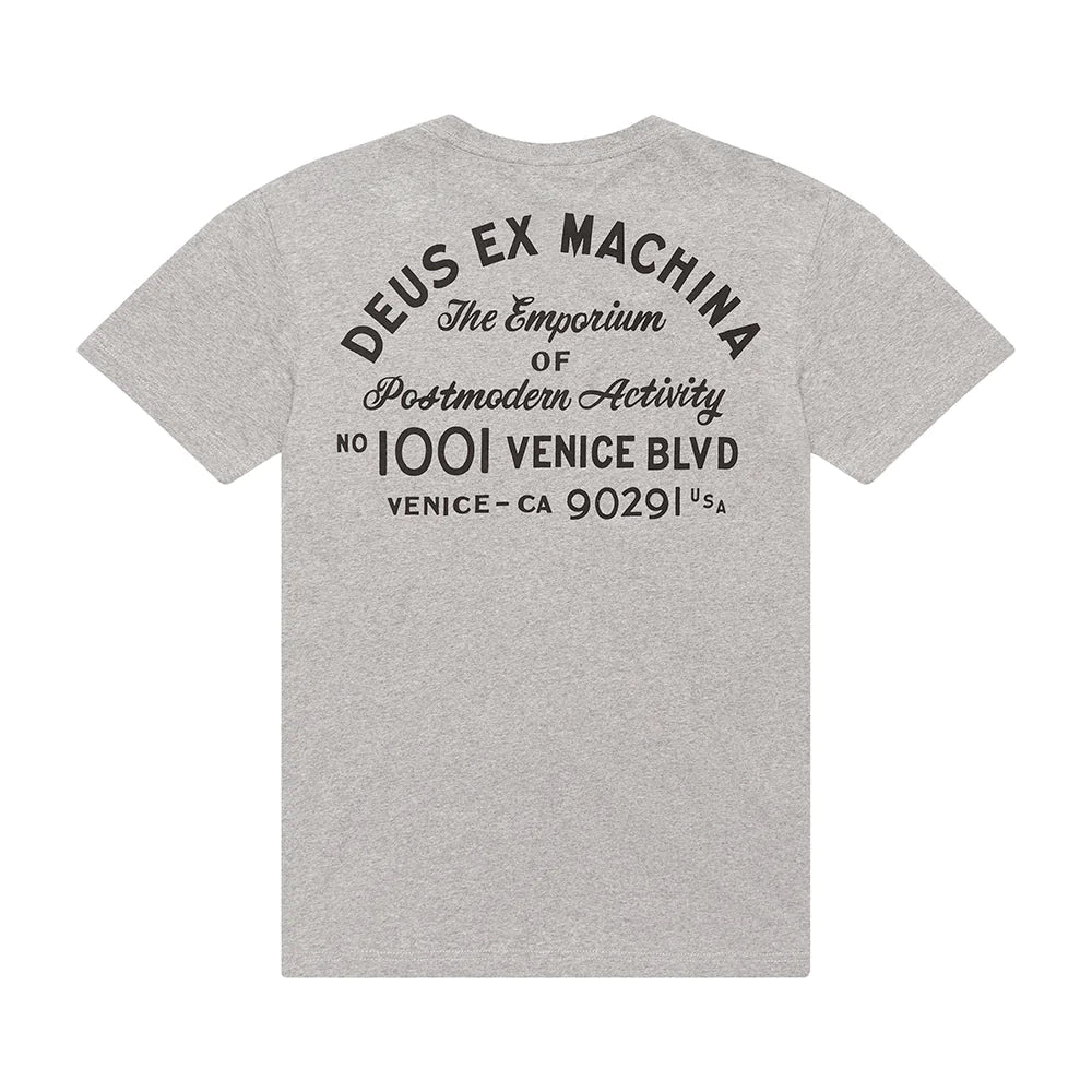 Deus Ex MachinaVenice Address Pocket T-Shirt gray mottledT-ShirtBritish Parts Lucerne