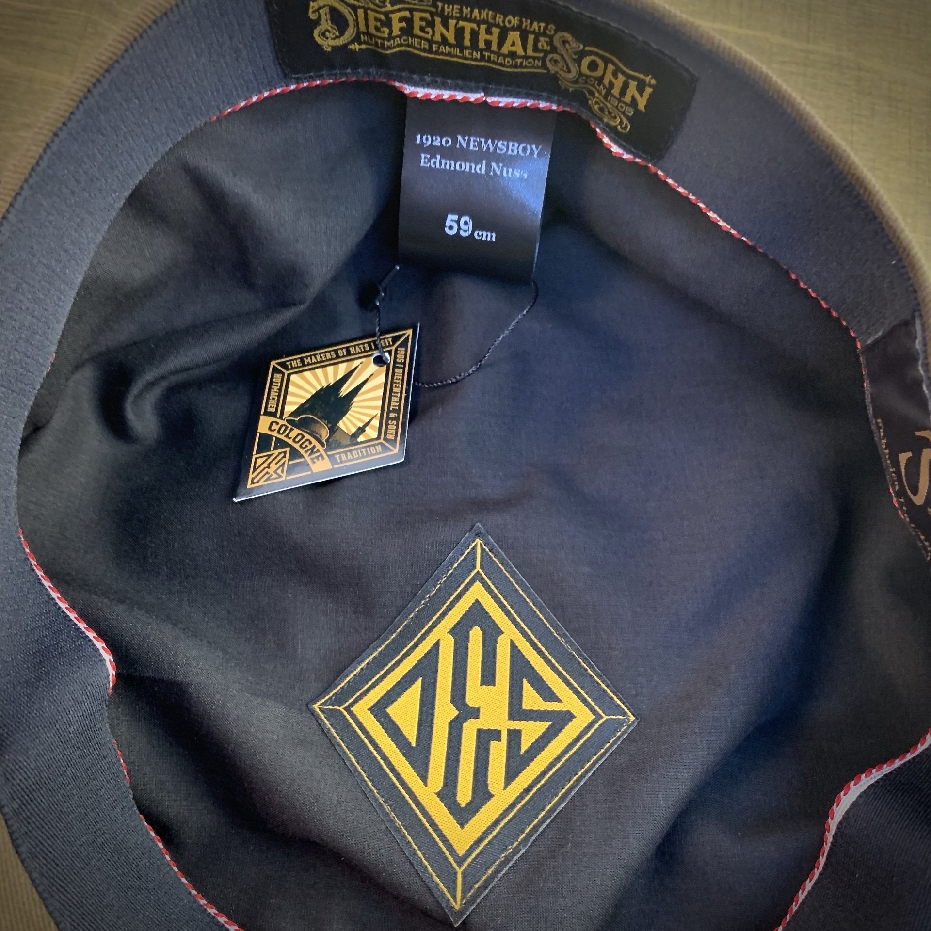 Diefenthal & Sohn1920 Newsboy Cap Edmond NussCapBritish Parts Lucerne