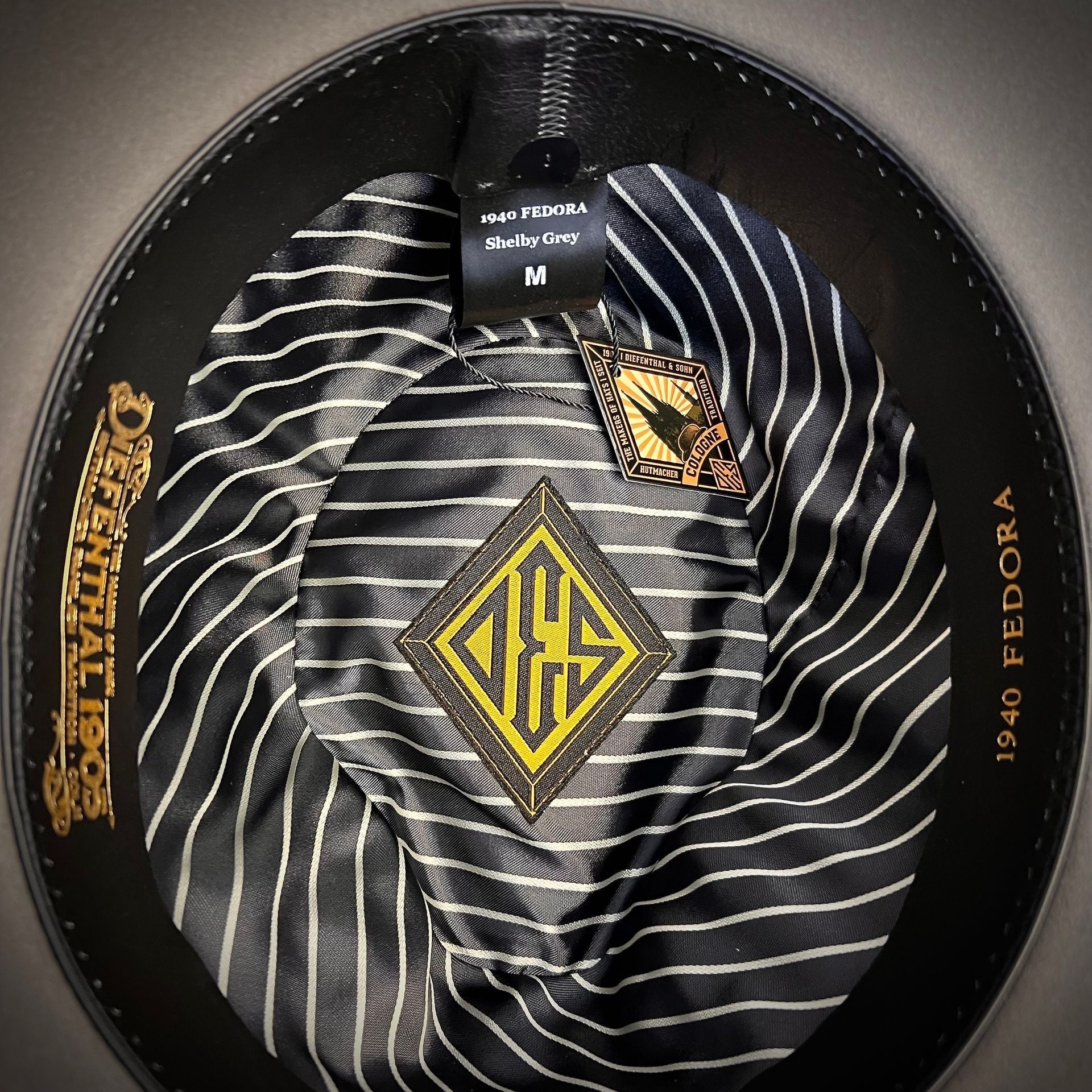 Diefenthal & Sohn1940 Fedora Shelby GreyHutBritish Parts Luzern