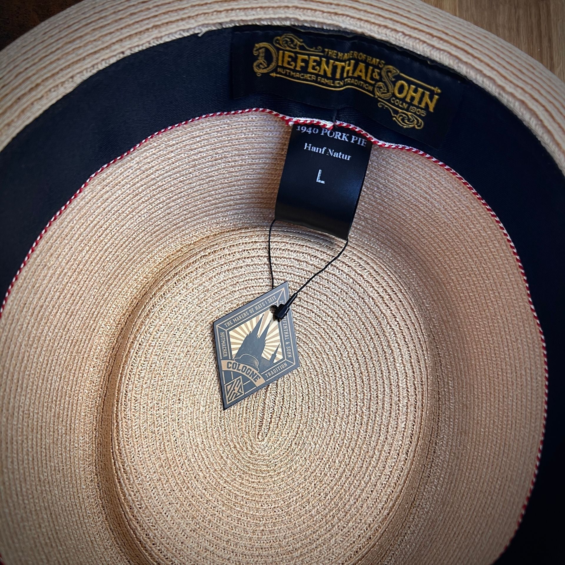 Diefenthal & Sohn1940 Pork Pie Hemp NaturHutBritish Parts Lucerne