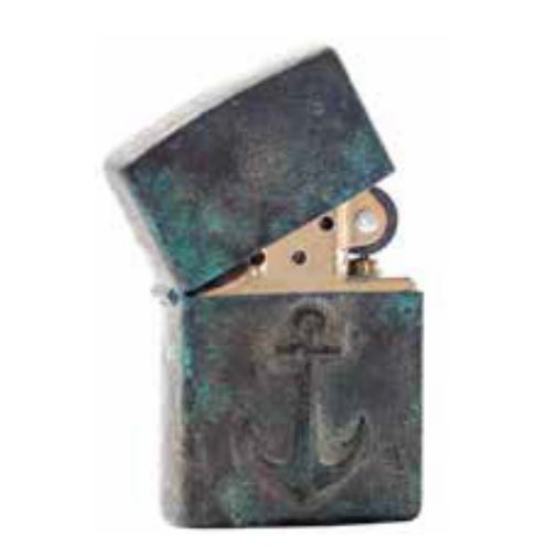 Fine jewelryZippo anchor bronze patinatedLighterBritish Parts Lucerne