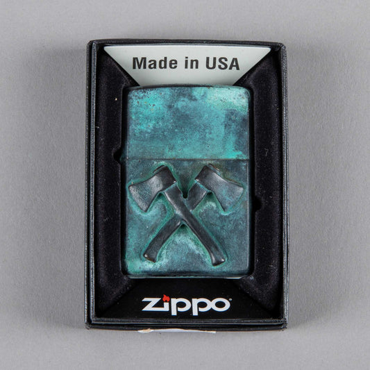 Fine jewelryZippo Axes bronze patinatedLighterBritish Parts Lucerne