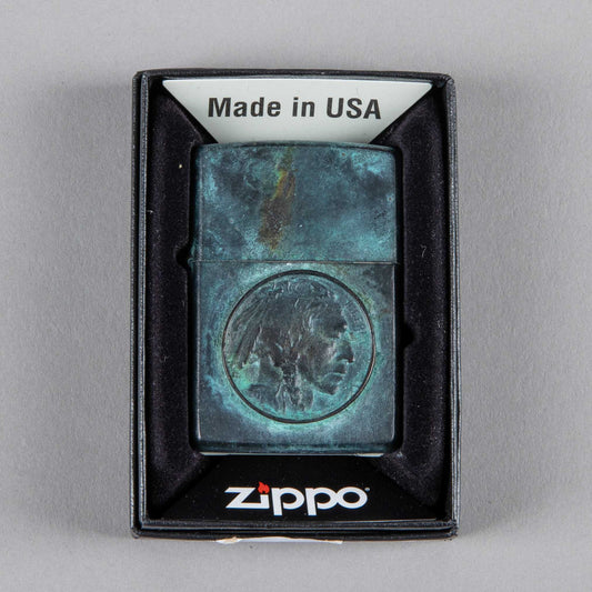 Fine jewelryZippo Indian bronze patinatedLighterBritish Parts Lucerne
