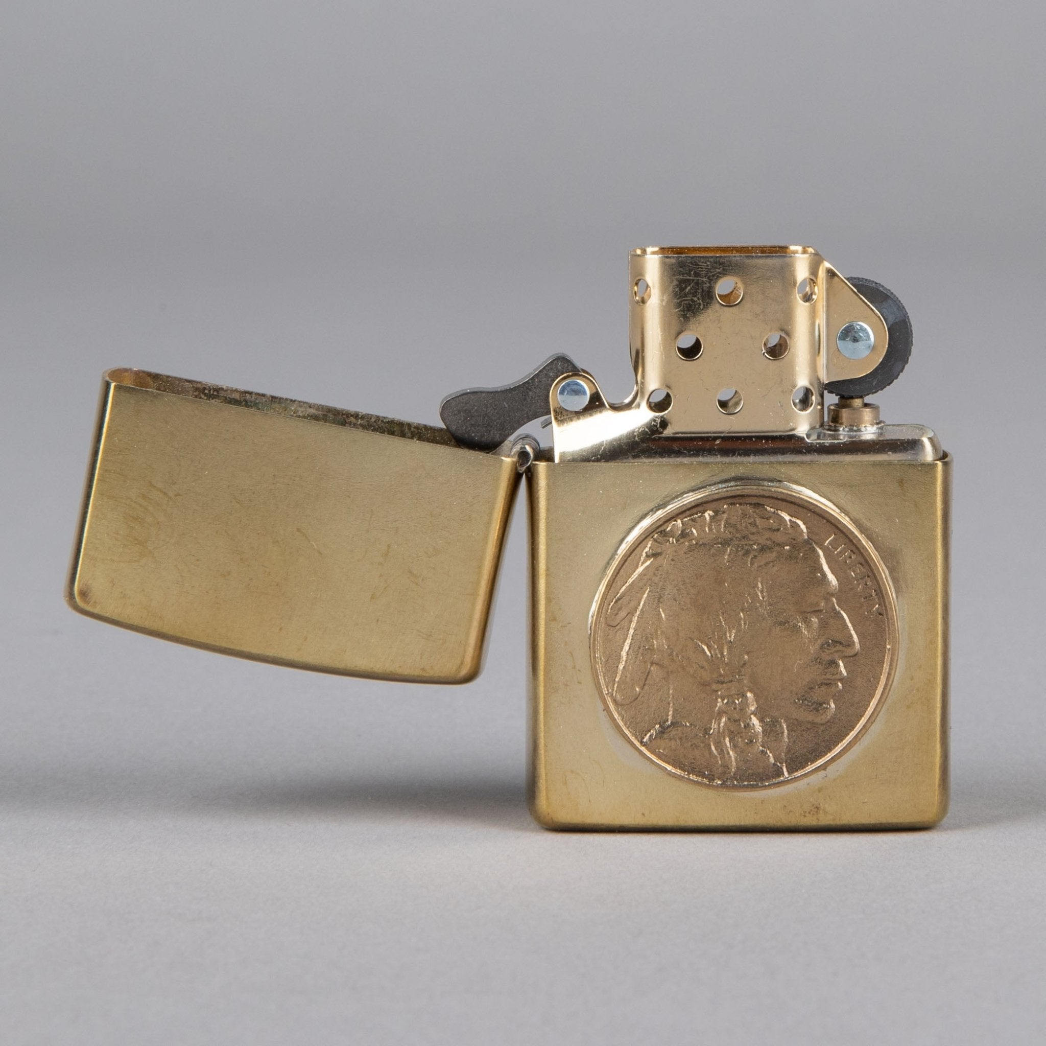 Fine jewelryZippo Indian bronzeLighterBritish Parts Lucerne