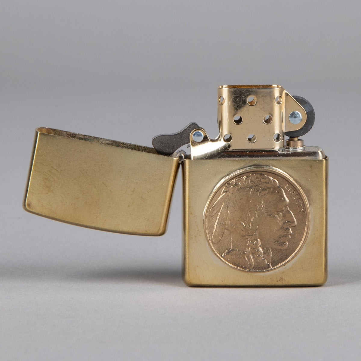 Fine jewelryZippo Indian bronzeLighterBritish Parts Lucerne