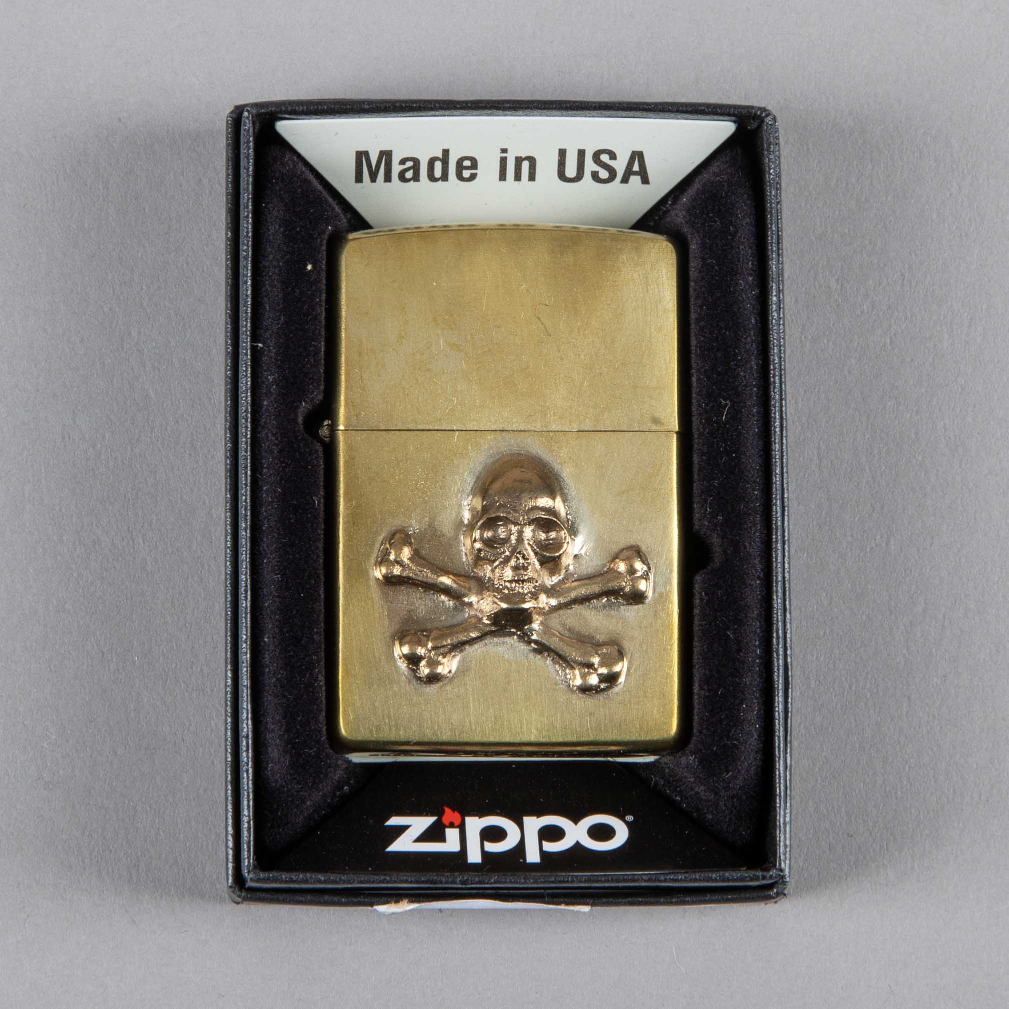 Fine jewelryZippo Skull BronzeLighterBritish Parts Lucerne