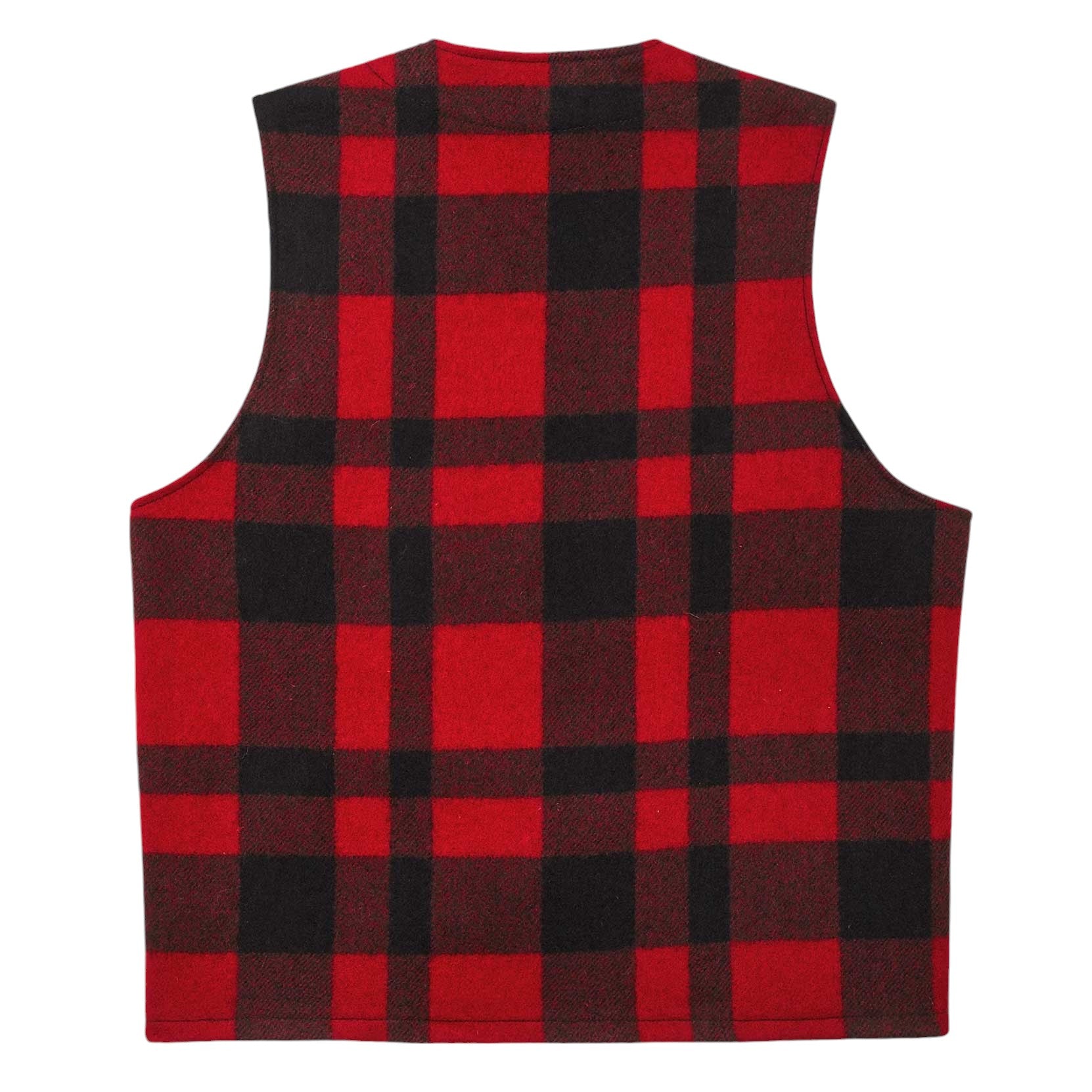 FilsonMackinaw Wool Vest Red Black PlaidVestsBritish Parts Lucerne