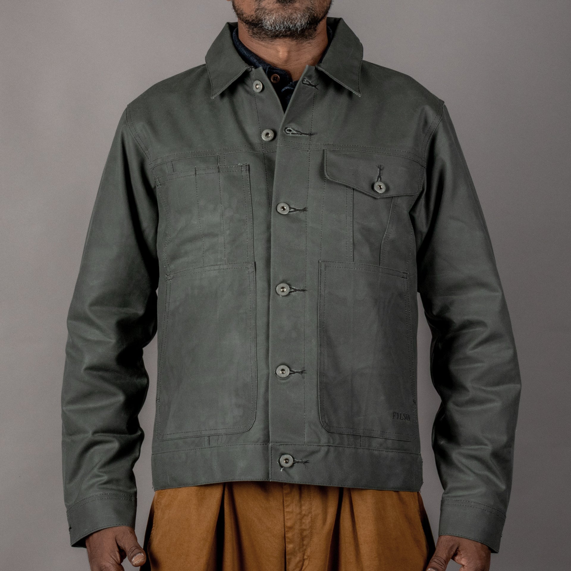 FilsonShort Lined Cruiser Jacket - Castor GreyJacketsBritish Parts Lucerne
