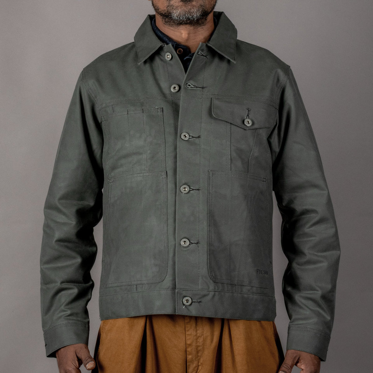 FilsonShort Lined Cruiser Jacket - Castor GreyJacketsBritish Parts Lucerne