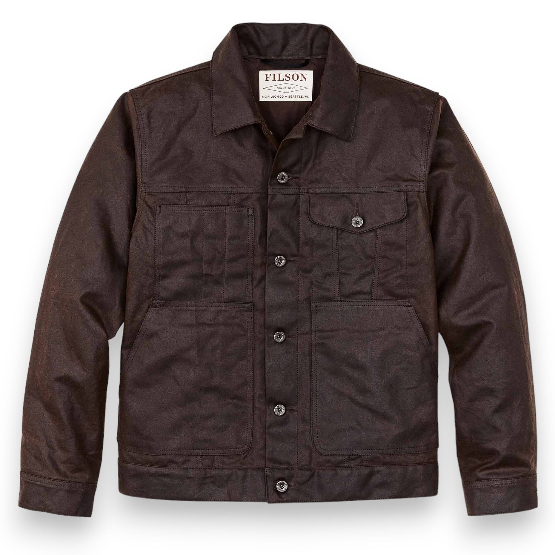 FilsonShort Lined Cruiser Jacket - Dark BrownJacketsBritish Parts Lucerne
