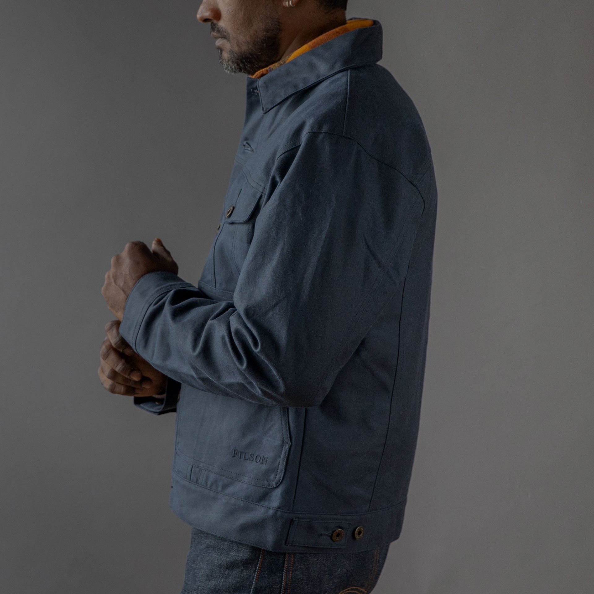 FilsonShort Lined Cruiser Jacket - Service BlueJacketsBritish Parts Lucerne