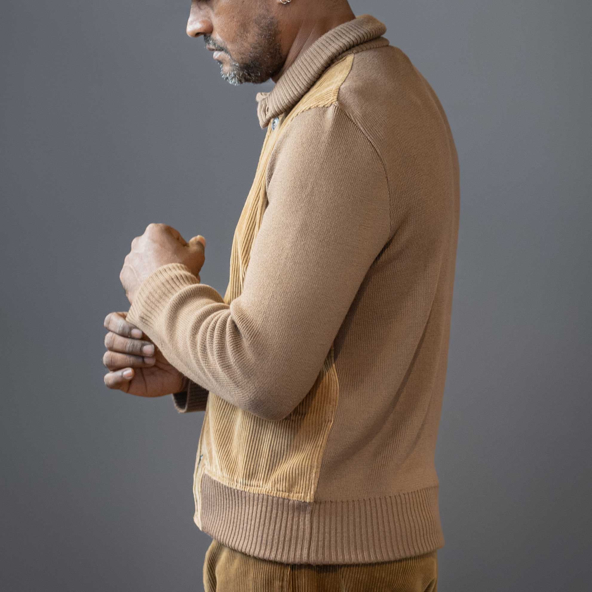 G.R.P.Buttons Jacket BeigeCardiganBritish Parts Lucerne