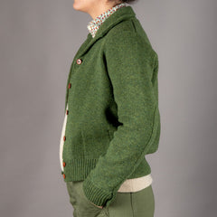 G.R.P.Max 3 short ladies merino cardigan GrassCardiganBritish Parts Lucerne