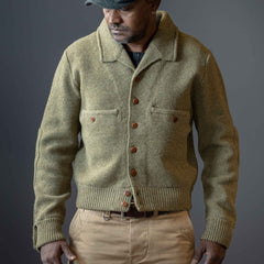G.R.P.Max 3 short cardigan light greenCardiganBritish Parts Luzern