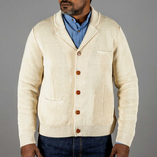 G.R.P.Max 3 linen jacket ecruknitted jacketBritish Parts Lucerne