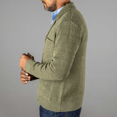G.R.P.Max 3 linen jacket greenknitted jacketBritish Parts Lucerne