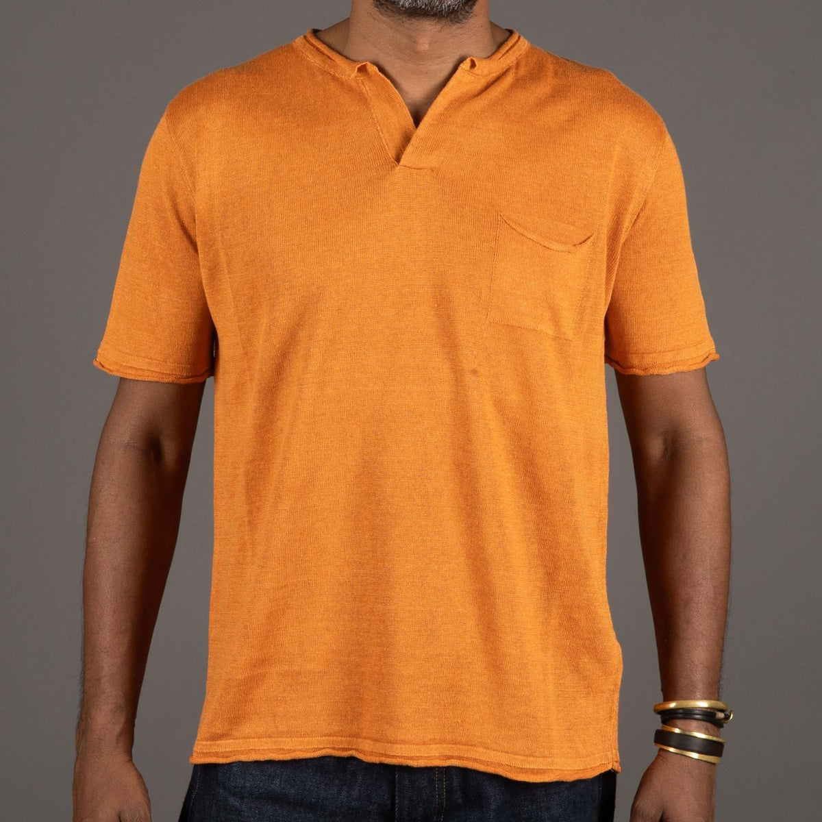 G.R.P.Neo Henley Short Sleeve OrangeT-ShirtBritish Parts Lucerne