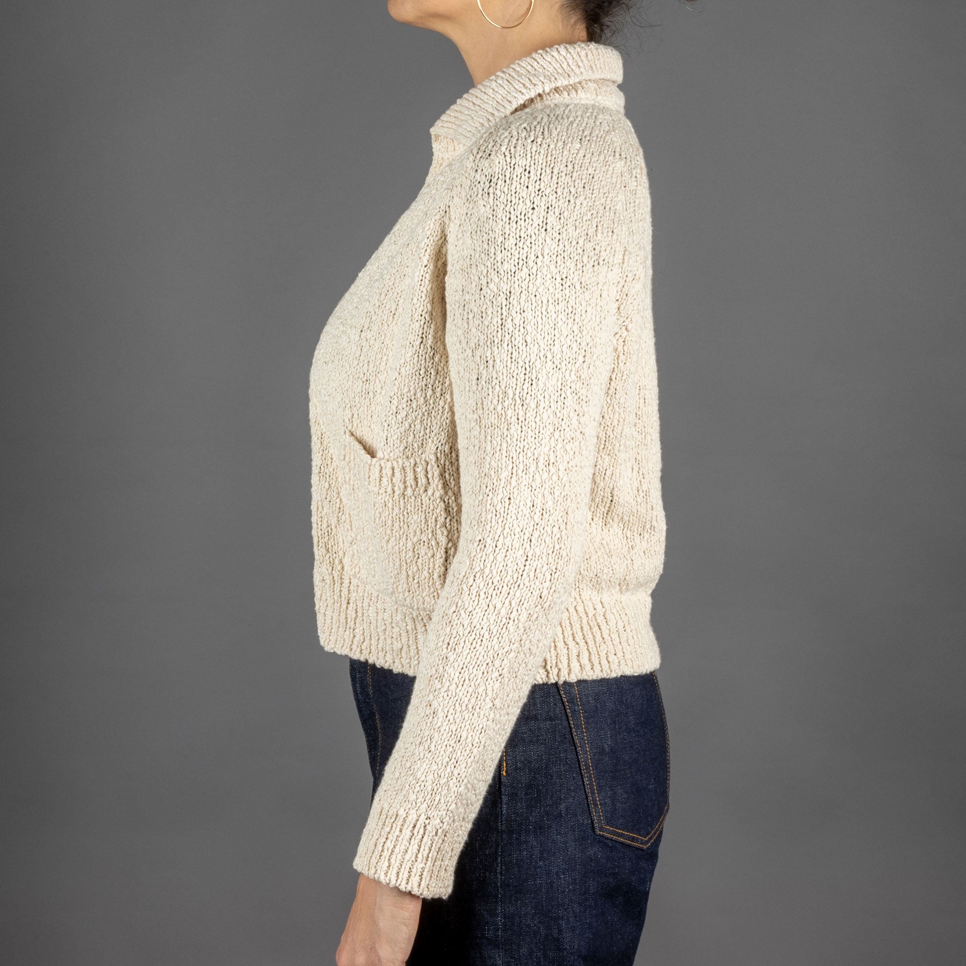 G.R.P.Women Cardigan EcruCardiganBritish Parts Lucerne