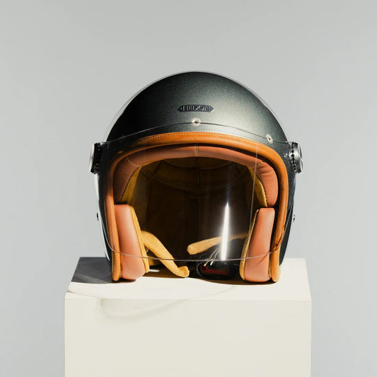 HedonEpicurist 2.0 motorcycle helmet Glass AshHelmetBritish Parts Lucerne