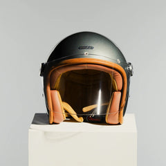 HedonEpicurist 2.0 motorcycle helmet Glass AshHelmetBritish Parts Lucerne