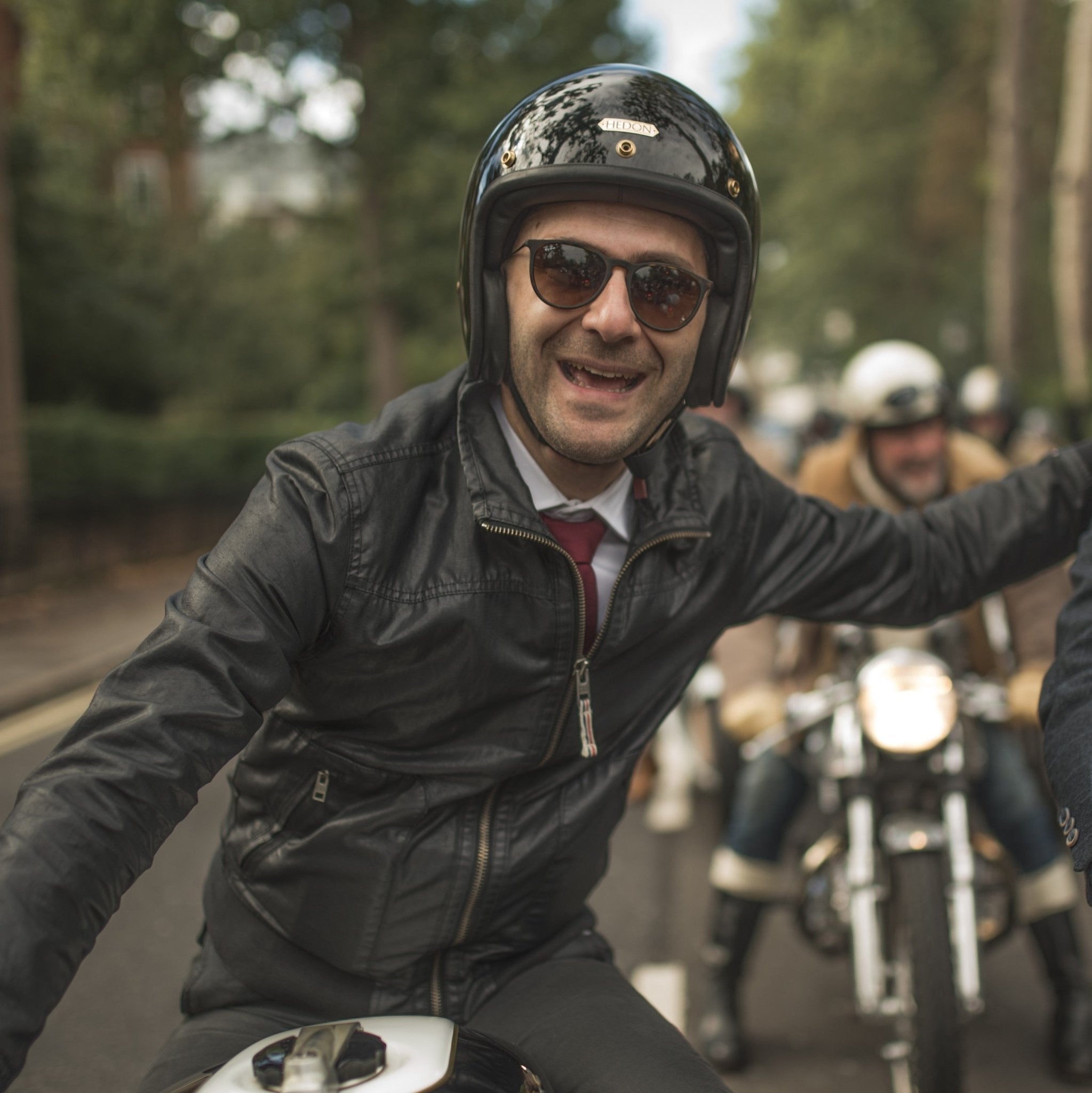 HedonHedonist motorcycle helmet Signature BlackHelmetBritish Parts Lucerne