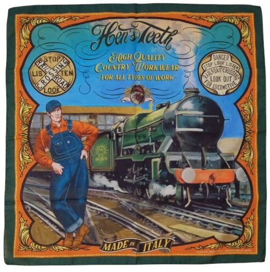 Hen's TeethRailway BandanaScarfBritish Parts Lucerne