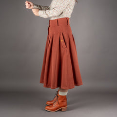 Hen's TeethWomens Skirt Canvas Brick RedRockBritish Parts Lucerne