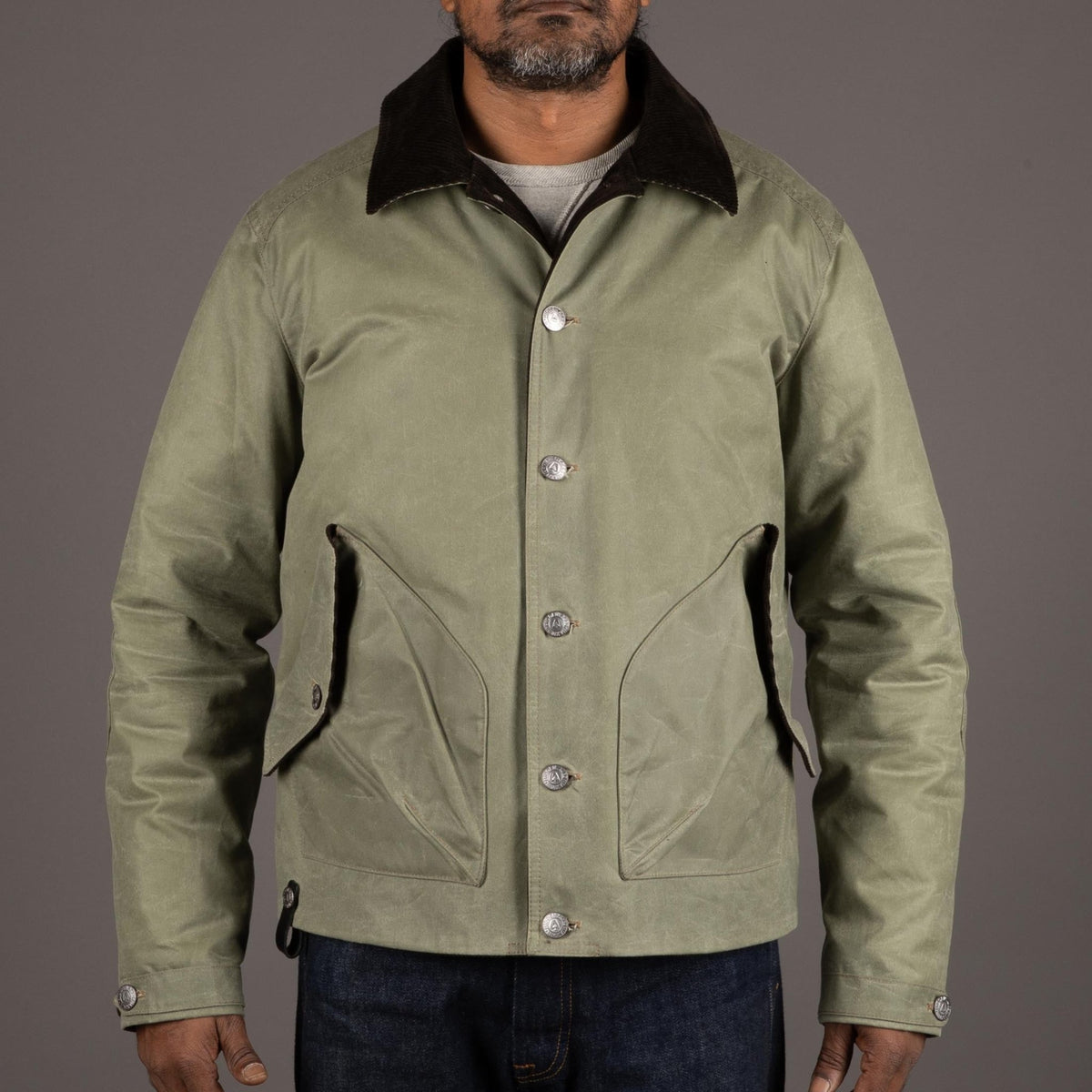 Hidden AcesPollux Padded Wax Jacket in Light MossJacketsBritish Parts Lucerne