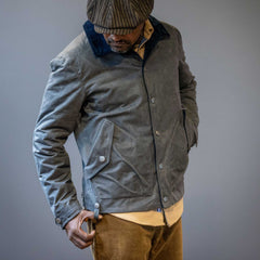 Hidden AcesPollux Padded Wax Jacket in StoneJacketsBritish Parts Lucerne